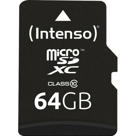 Κάρτα Μνήμης Micro SD Card Intenso 64GB Class 10 Incl.Adaptor